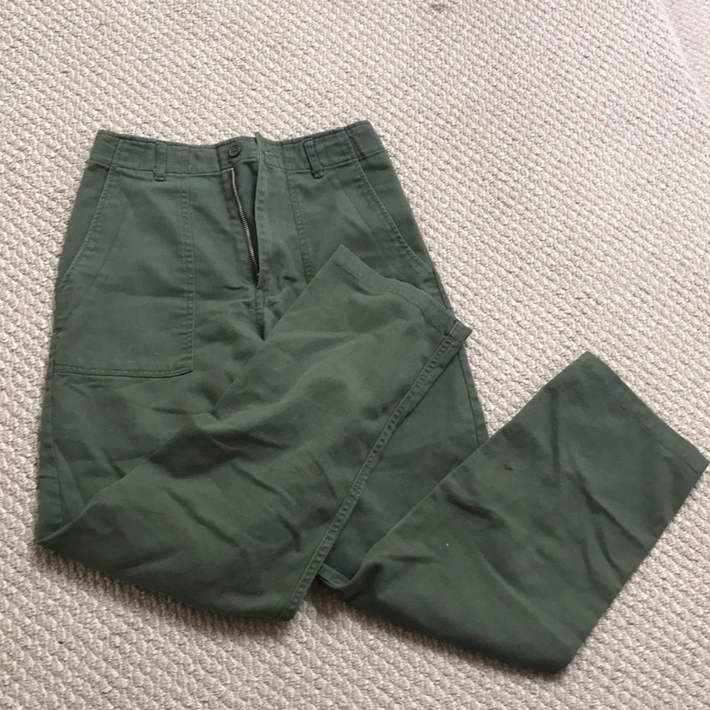 Brandy Melville green cargo pants